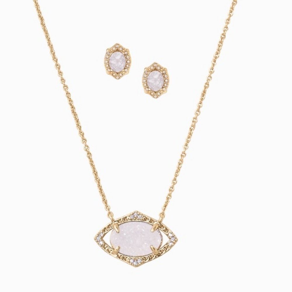 :: Stella & Dot Charlotte Pendant Set Neutral - Picture 9 of 10